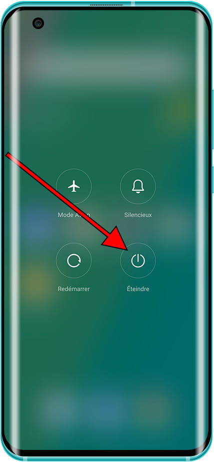 Bouton d'arrêt Android
