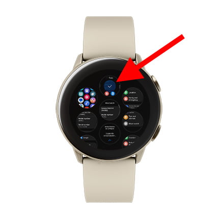 Voir les photos sur Galaxy Watch6