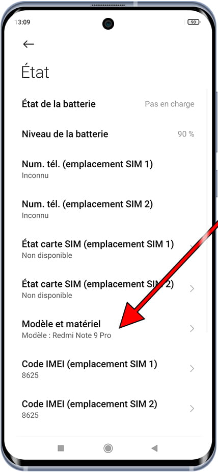 Modèle et matériel