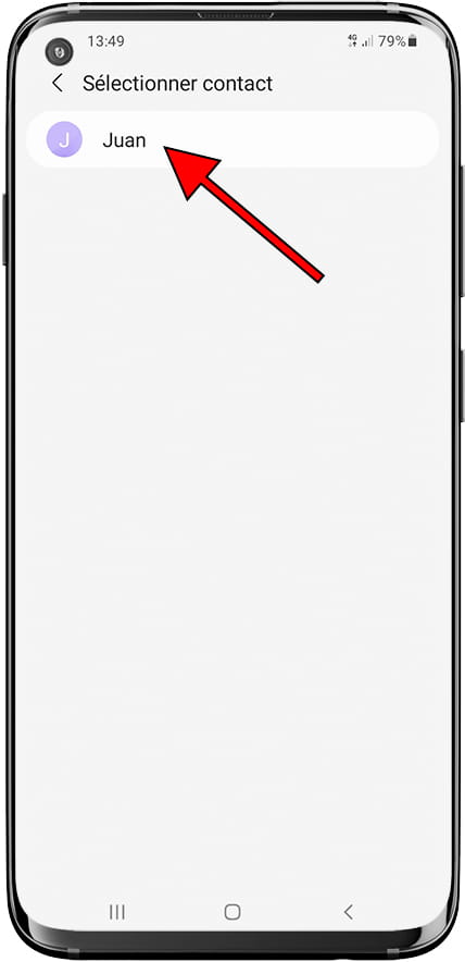 Contacts appel d'urgence Samsung
