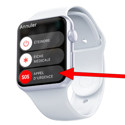 SOS Urgence Apple Watch