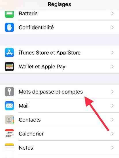 Comment supprimer le compte Google sur Apple iPhone 4 1