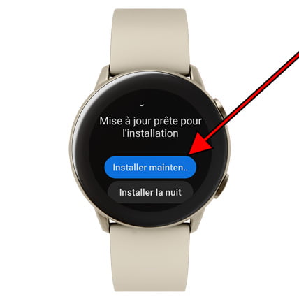 Installer la mise à jour Galaxy Watch5 Pro