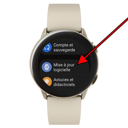 Réglages Mise à jour du logiciel Galaxy Watch5 Pro