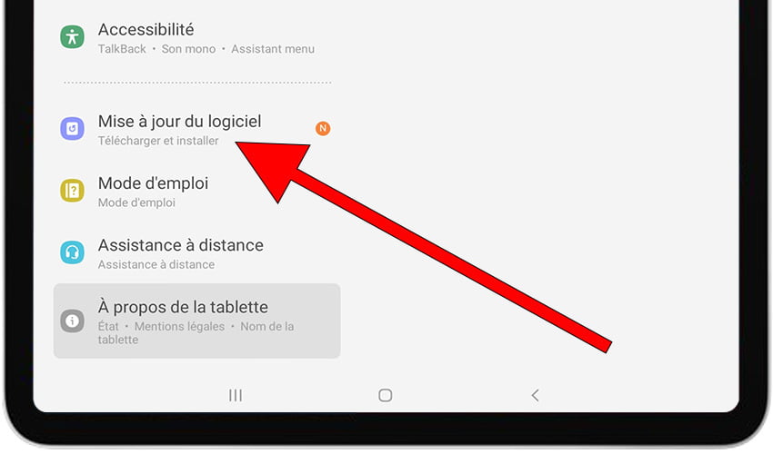 Réglages Galaxy Tab S10 Ultra