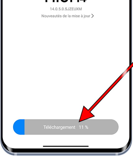 Téléchargement de mise à jour Xiaomi