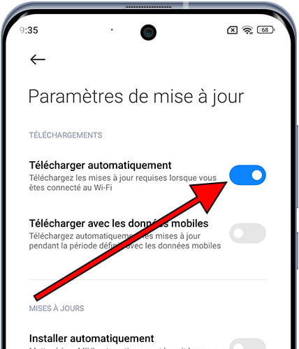 Télécharger automatiquement les mises à jour Xiaomi