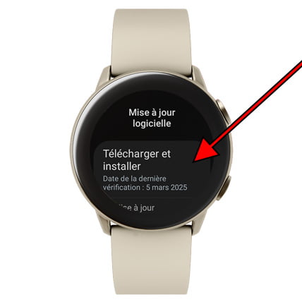 Télécharger et installer la mise à jour Galaxy Watch5 Pro