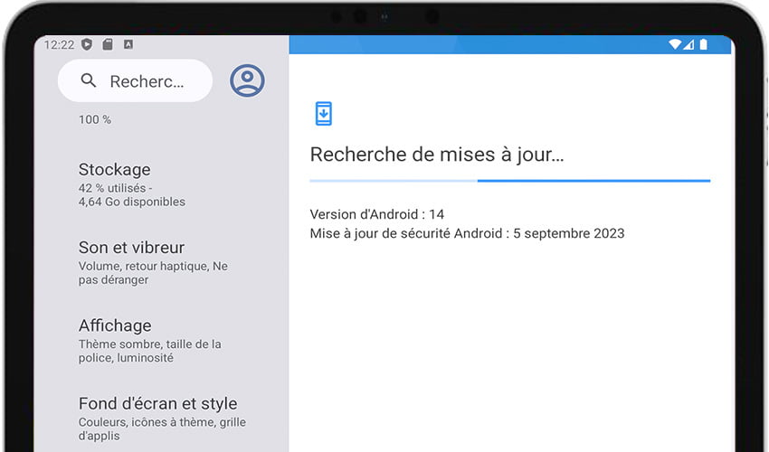 Recherche de mise à jour Android
