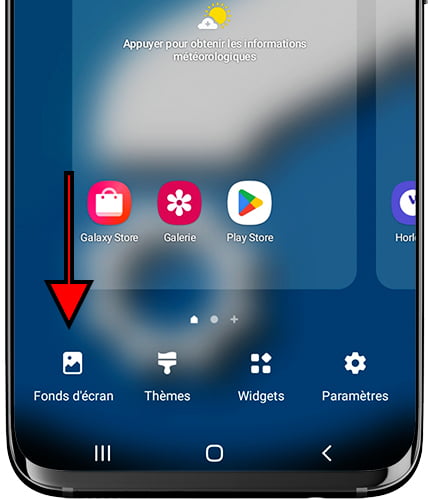 Paramètres de l'écran d'accueil Samsung