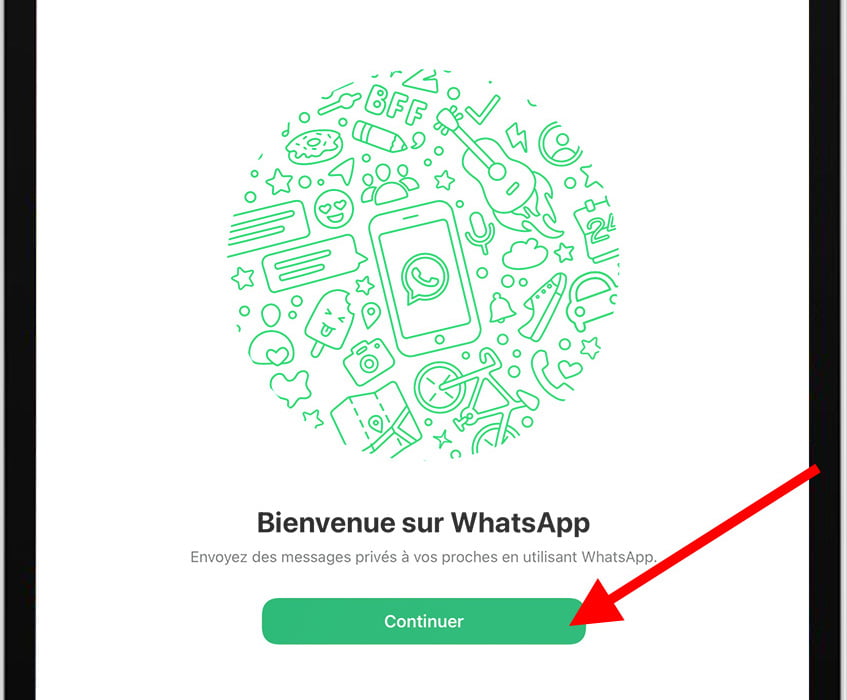 Bienvenue WhatsApp pour iPad