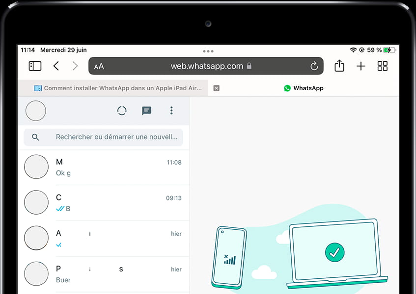 Conversations WhatsApp Web