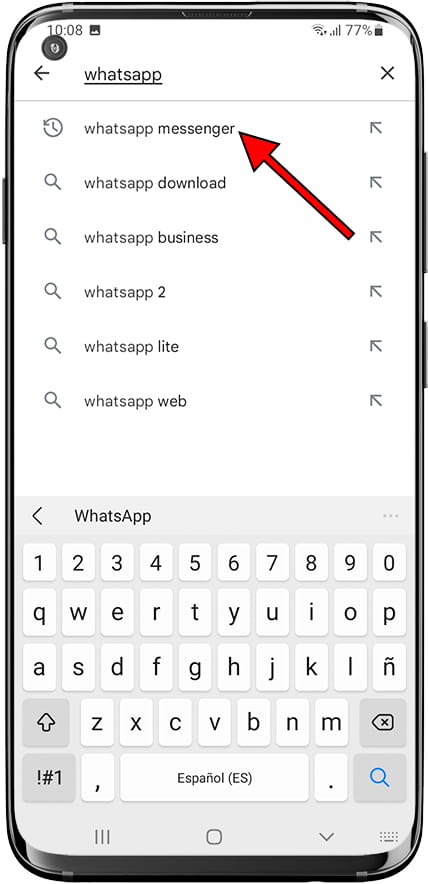 Chercher WhatsApp
