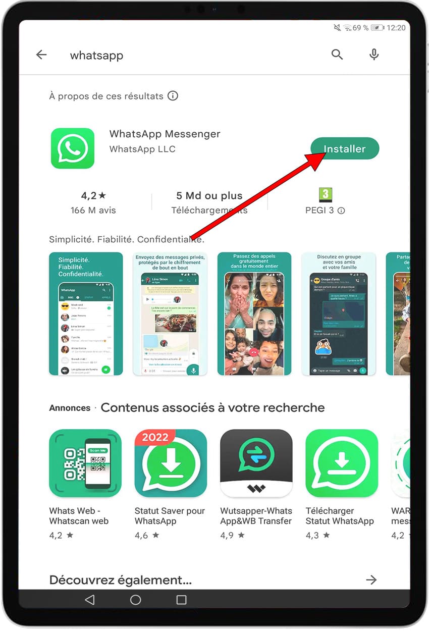 Installer WhatsApp