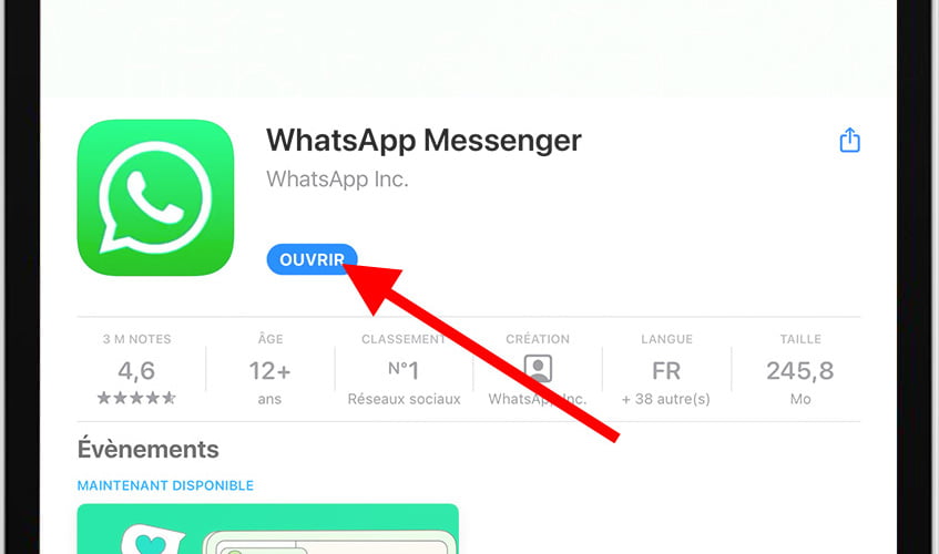 Ouvrir WhatsApp