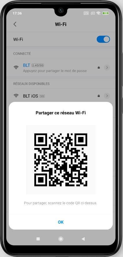 Partager Wi-Fi