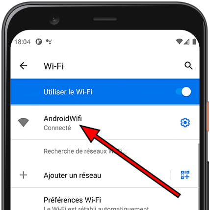 Paramètres du réseau Wifi