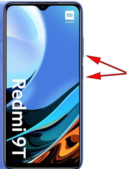 Capture d’écran sur Xiaomi Redmi 9T