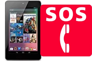 Appels d'urgence sur Asus Google Nexus 7
