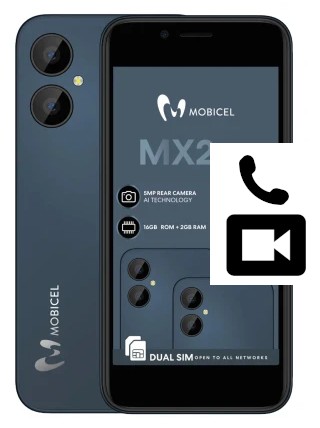 Passez des appels vidéo avec un Mobicel MX2 Plus