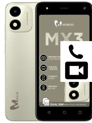 Passez des appels vidéo avec un Mobicel MX3
