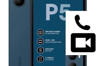 Passez des appels vidéo avec un Mobicel P5