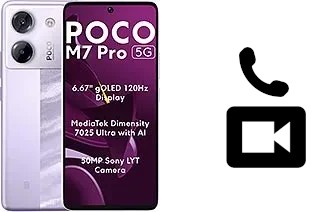 Passez des appels vidéo avec un Xiaomi Poco M7 pro 5G