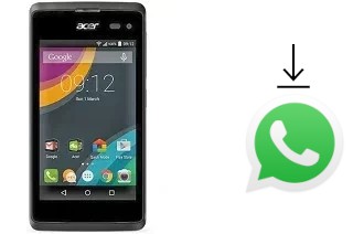 Comment installer WhatsApp dans un Acer Liquid Z220