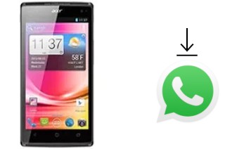 Comment installer WhatsApp dans un Acer Liquid Z500