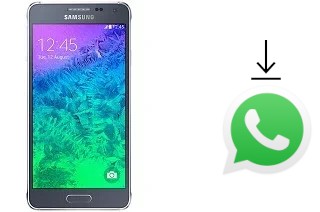 Comment installer WhatsApp dans un Samsung Galaxy Alpha (S801)