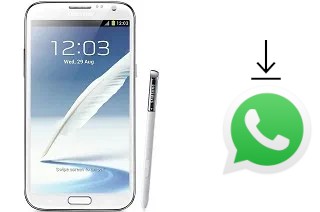 Comment installer WhatsApp dans un Samsung Galaxy Note II N7100