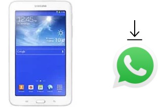 Comment installer WhatsApp dans un Samsung Galaxy Tab 3 Lite 7.0