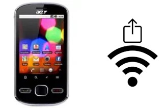 Générer un QR code avec la clé Wifi sur un Acer beTouch E140