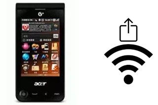 Générer un QR code avec la clé Wifi sur un Acer beTouch T500