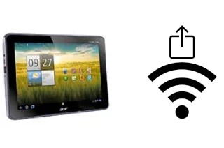 Générer un QR code avec la clé Wifi sur un Acer Iconia Tab A700