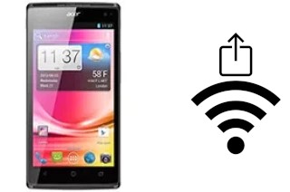 Générer un QR code avec la clé Wifi sur un Acer Liquid Z500