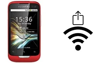 Générer un QR code avec la clé Wifi sur un alcatel OT-985