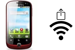 Générer un QR code avec la clé Wifi sur un alcatel OT-990
