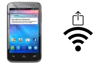 Générer un QR code avec la clé Wifi sur un alcatel One Touch M'Pop