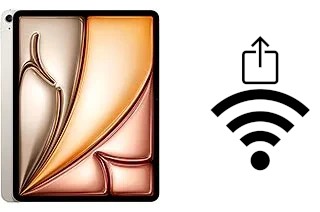 Comment partager le clé de sécurité réseau Wifi d'un Apple iPad Air 13 (2025) sans le taper