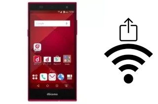 Générer un QR code avec la clé Wifi sur un DoCoMo F-01H