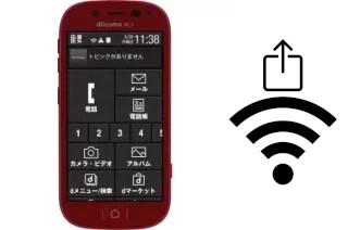 Générer un QR code avec la clé Wifi sur un DoCoMo F-06F