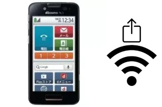 Générer un QR code avec la clé Wifi sur un DoCoMo F-09E