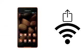 Générer un QR code avec la clé Wifi sur un DoCoMo L-02E