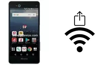 Générer un QR code avec la clé Wifi sur un Fujitsu Arrows NX F-01K