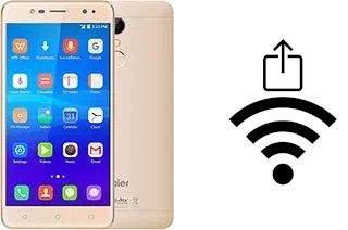 Générer un QR code avec la clé Wifi sur un Haier L7
