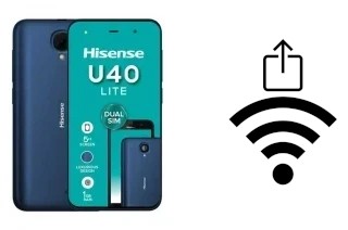 Générer un QR code avec la clé Wifi sur un HiSense U40 Lite