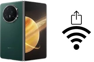 Générer un QR code avec la clé Wifi sur un Honor Magic V3