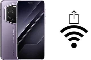 Générer un QR code avec la clé Wifi sur un Honor Magic7 RSR Porsche Design