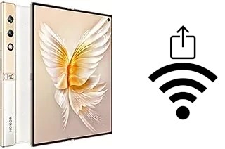 Générer un QR code avec la clé Wifi sur un Honor V Purse